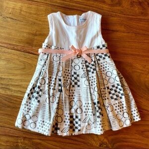 Mayoral Dress With Pink Bow Belt 🎀